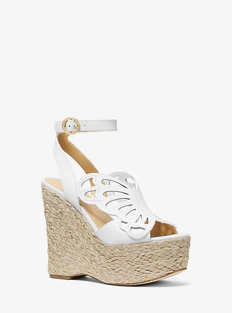 michael kors felicity leather butterfly wedge|Felicity Leather Butterfly Wedge .